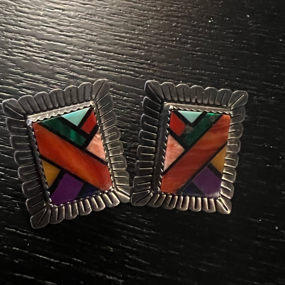 925 silver silver Earrings